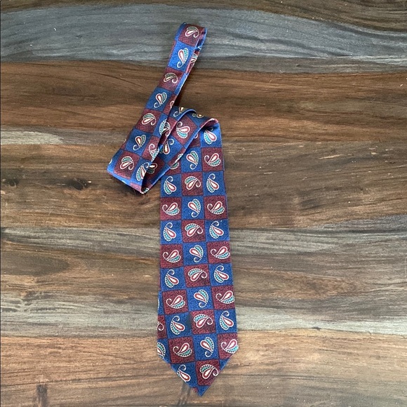 Vintage Burberrys Silk Tie - Picture 1 of 5